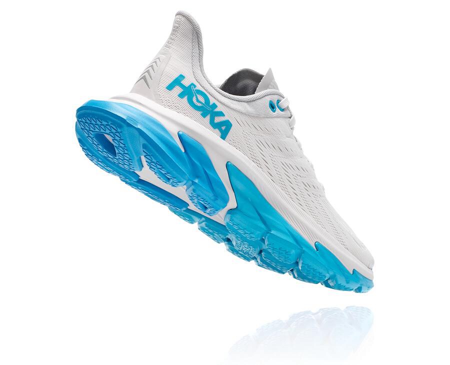 Hoka One One Koşu Ayakkabısı Kadın Beyaz/Mavi - Clifton Edge - OV7241386